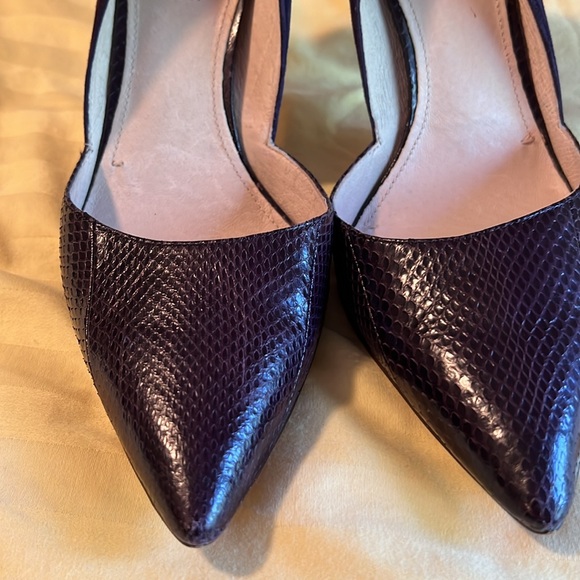 Louise et Cie suede and snakeskin embossed - Picture 4 of 4